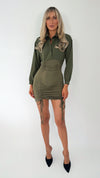 Sinead Bodycon Dress - Khaki
