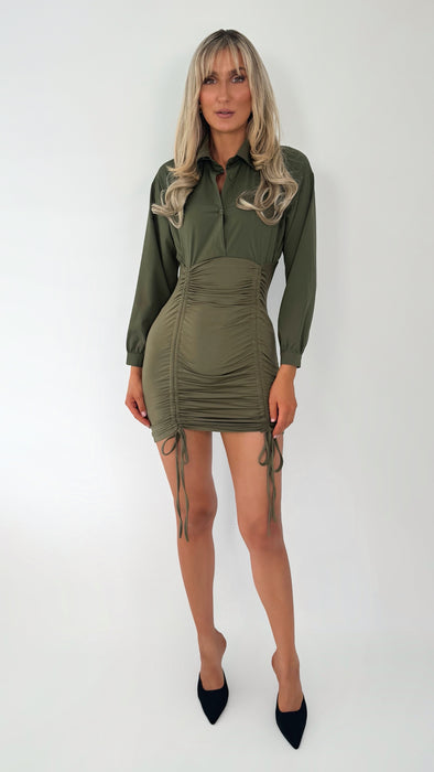 Sinead Bodycon Dress - Khaki