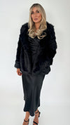 Anne Faux Fur Coat - Black
