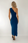 Bella One Should Draping Detail Maxi Dress - Blue