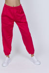 Dreamer Fuchsia Oversized Fleece Joggers