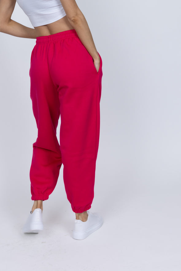 Dreamer Fuchsia Oversized Fleece Joggers