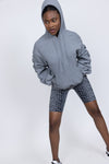 Bicycle Shorts Cheetah Print - Grey