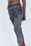 Megan Grey Cargo Style Jeans