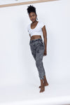 Megan Grey Cargo Style Jeans