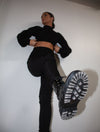 Ribbed Balloon Sleeve Top & Trouser Co-ord